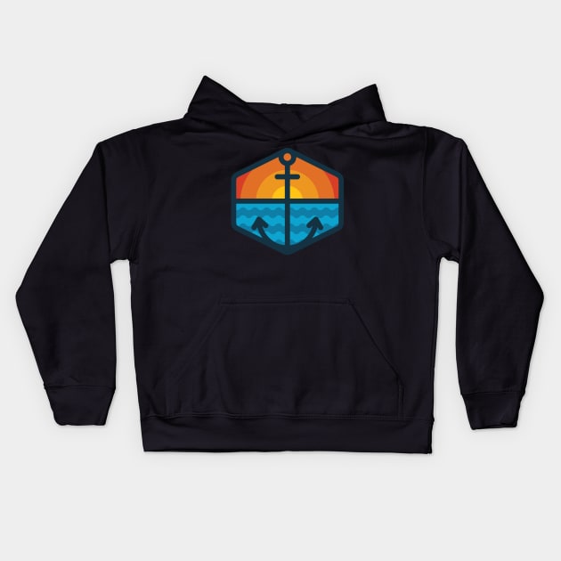 Anchor Kids Hoodie by quilimo